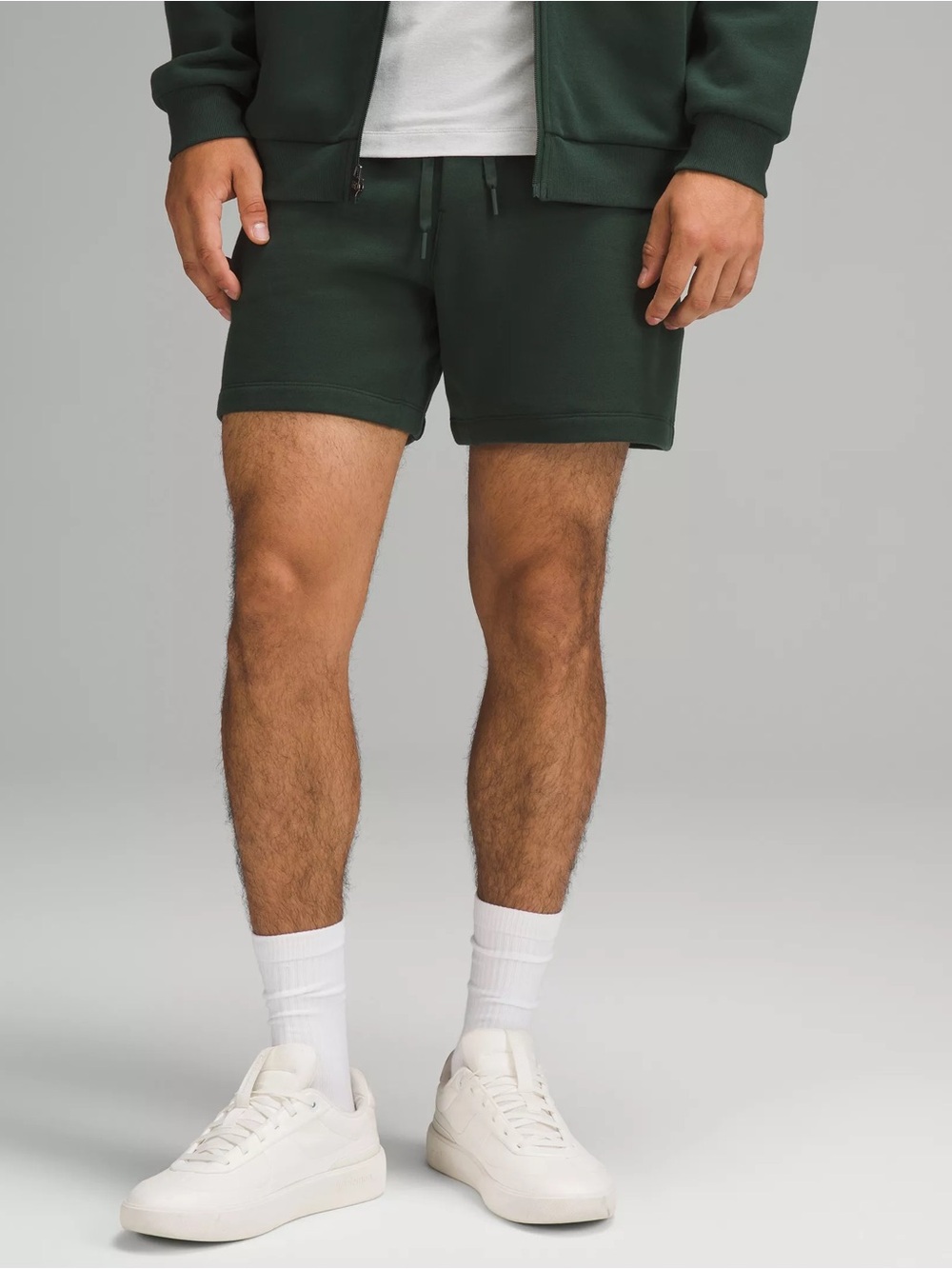 lululemon Fleece Steady State Classic-Fit Short 5" In Legacy Green Size Small